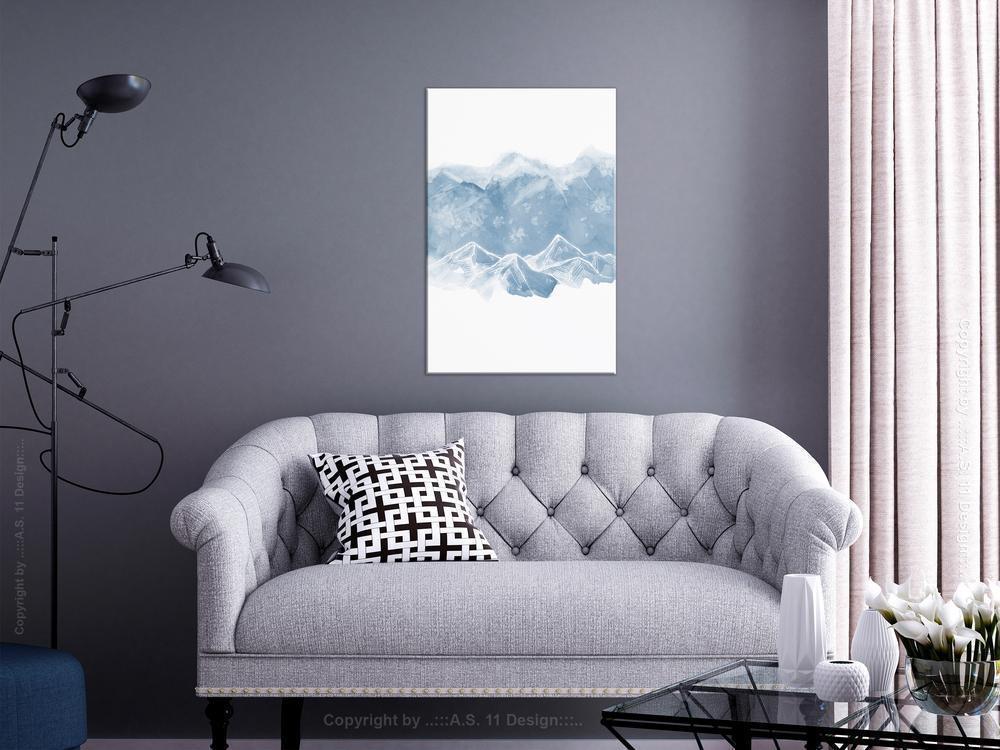 Canvas Print - Ice Land (1 Part) Vertical-ArtfulPrivacy-Wall Art Collection