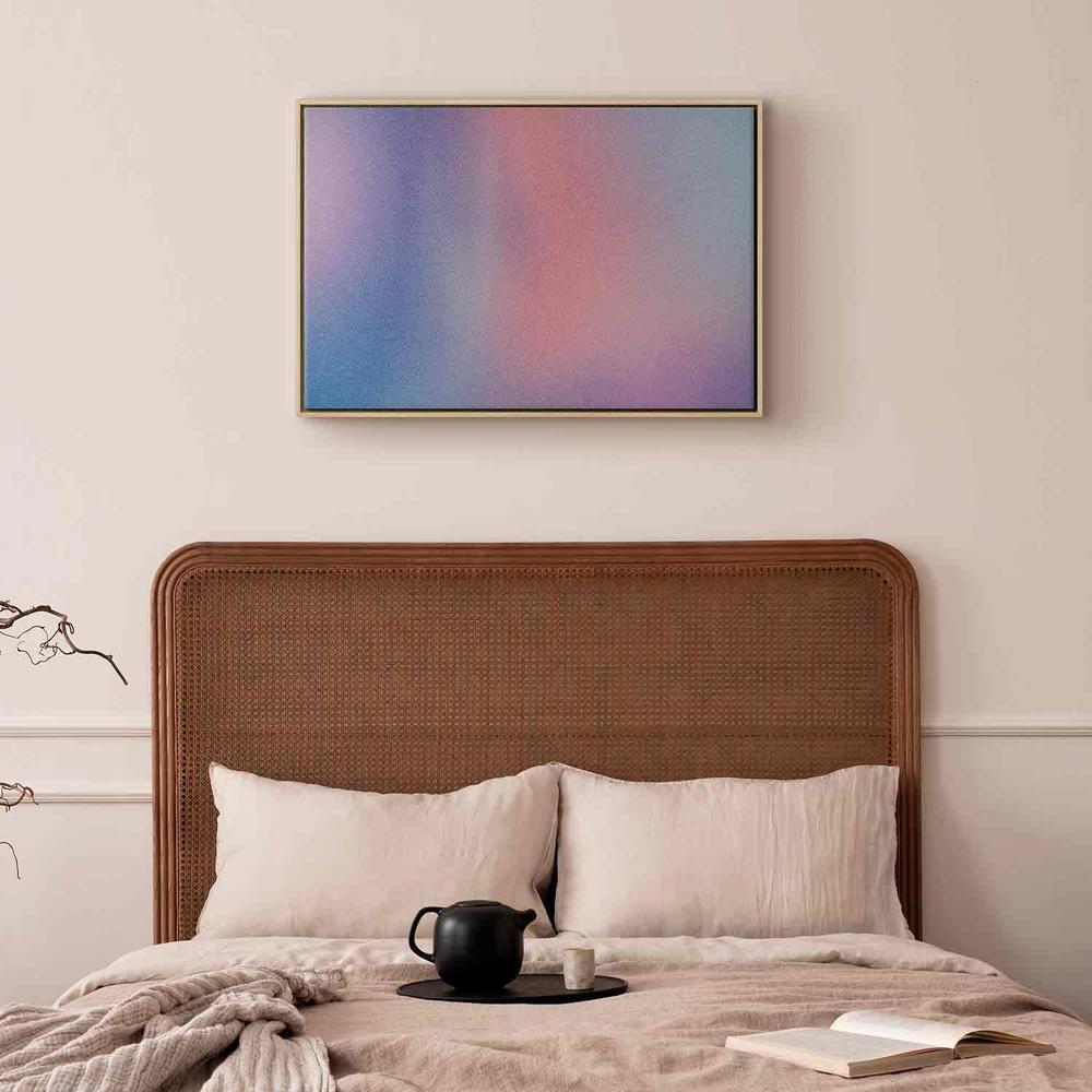 Canvas Print - Rainbow Gradient - Delicate Multicolored Gradient Resembling Mist