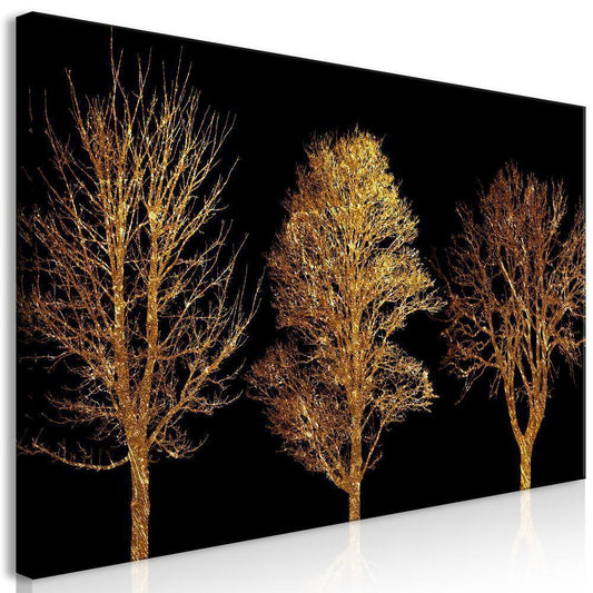 Canvas Print - Golden Forest (1 Part) Wide-ArtfulPrivacy-Wall Art Collection