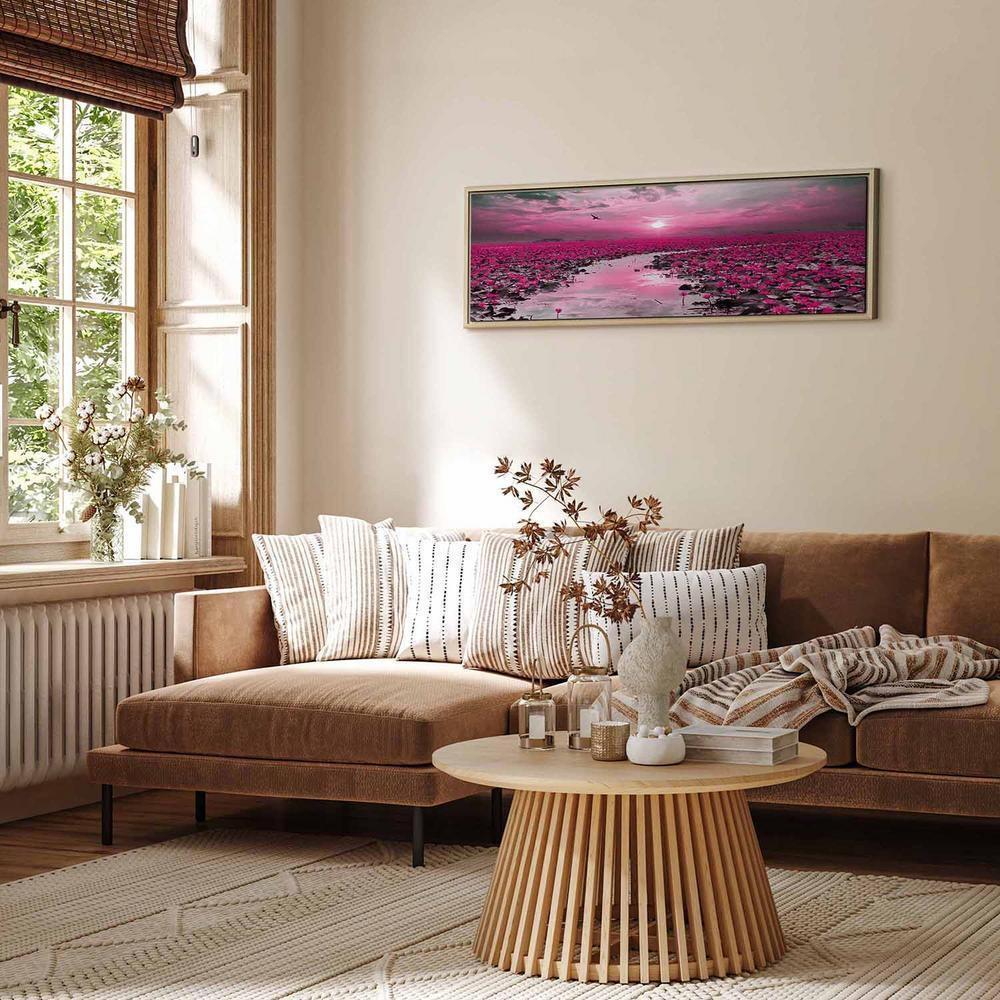 Canvas Print - Lilies and Sunset (1 Part) Narrow