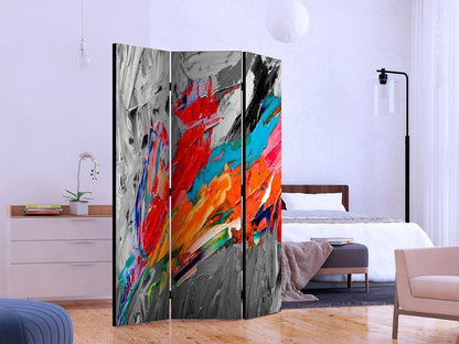Decorative partition-Room Divider - Fiery Bird-Folding Screen Wall Panel by ArtfulPrivacy