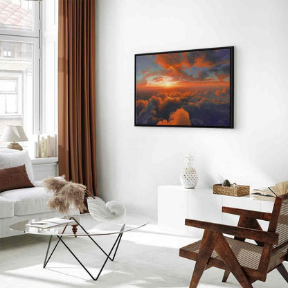 Canvas Print - When Dawn Tickles the Clouds: A Spectacle of Colors on the Morning Sky