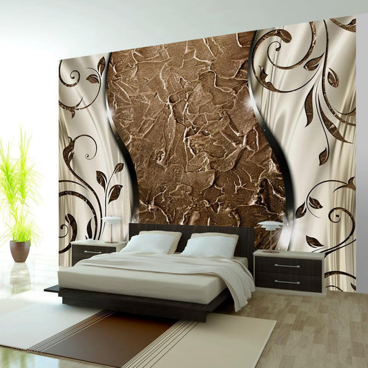 Wall Mural - Brown twigs-Wall Murals-ArtfulPrivacy