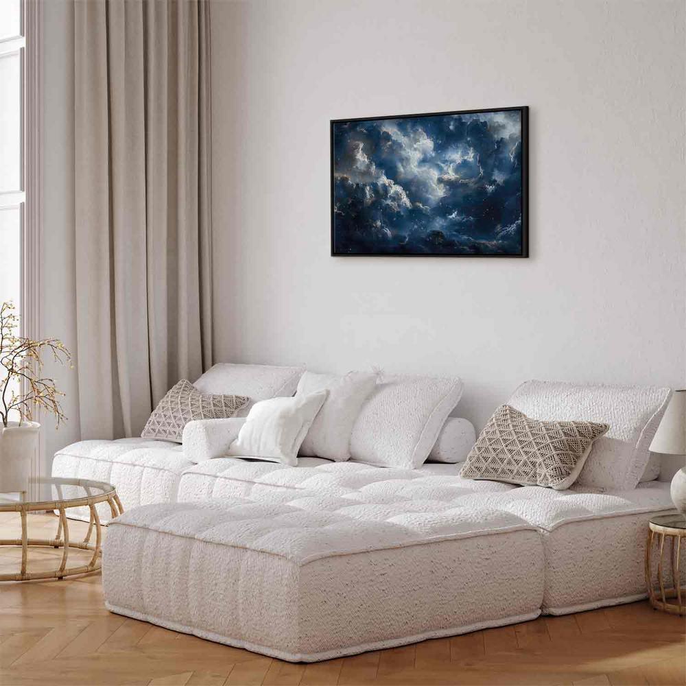 Canvas Print - Astronomical Wonders: Clouds and Stars in Harmonious Combination