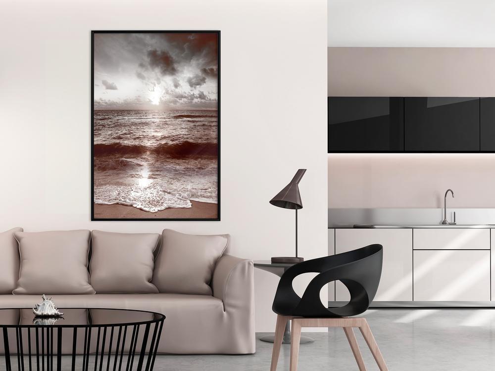 Autumn Framed Poster - Whisper of the Sea-artwork for wall with acrylic glass protection