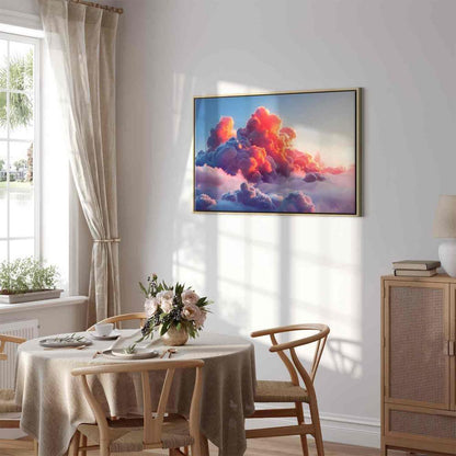 Canvas Print - Twilight Spectacle: Clouds in Shades of Pink and Violet