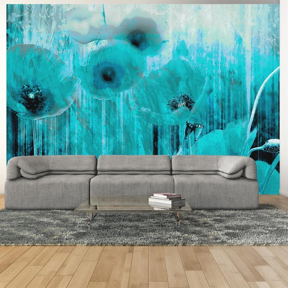 Wall Mural - Turquoise madness-Wall Murals-ArtfulPrivacy