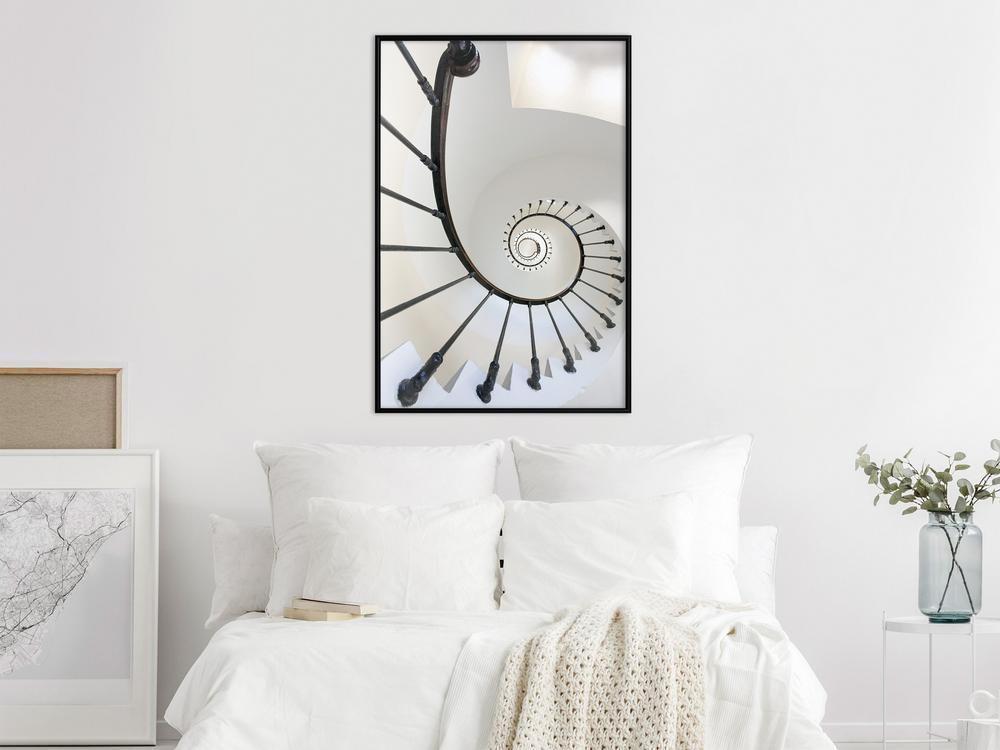 Winter Design Framed Artwork - Twisted Steps-artwork for wall with acrylic glass protection