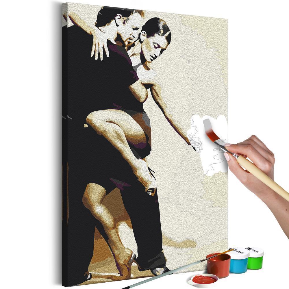 Start learning Painting - Paint By Numbers Kit - Sensual Couple - new hobby