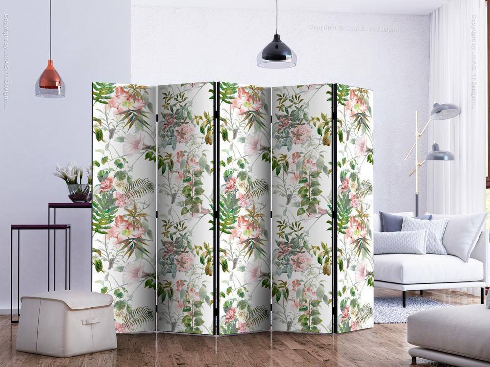 Decorative partition-Room Divider - Beautiful Garden II-Folding Screen Wall Panel by ArtfulPrivacy