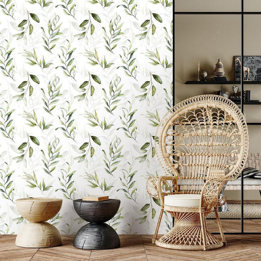 Classic Wallpaper made with non woven fabric - Wallpaper - Natural Grace - ArtfulPrivacy