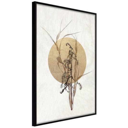 Autumn Framed Poster - Reminiscence of Scorching August-artwork for wall with acrylic glass protection