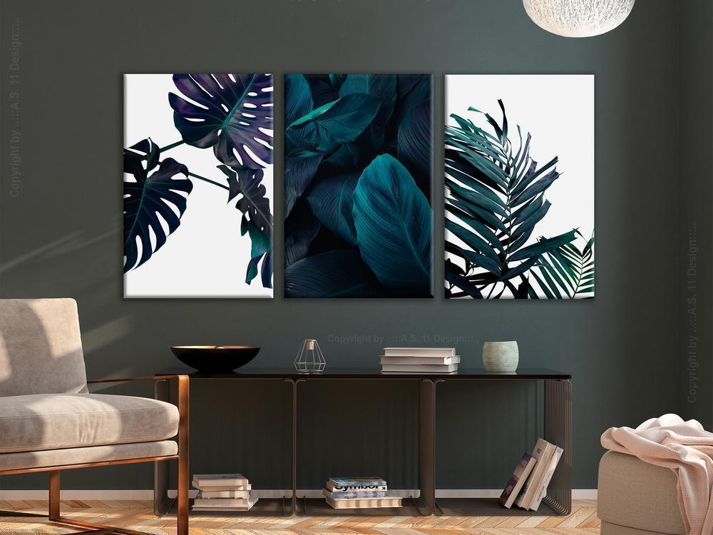 Canvas Print - Cold Leaves (3 Parts)-ArtfulPrivacy-Wall Art Collection