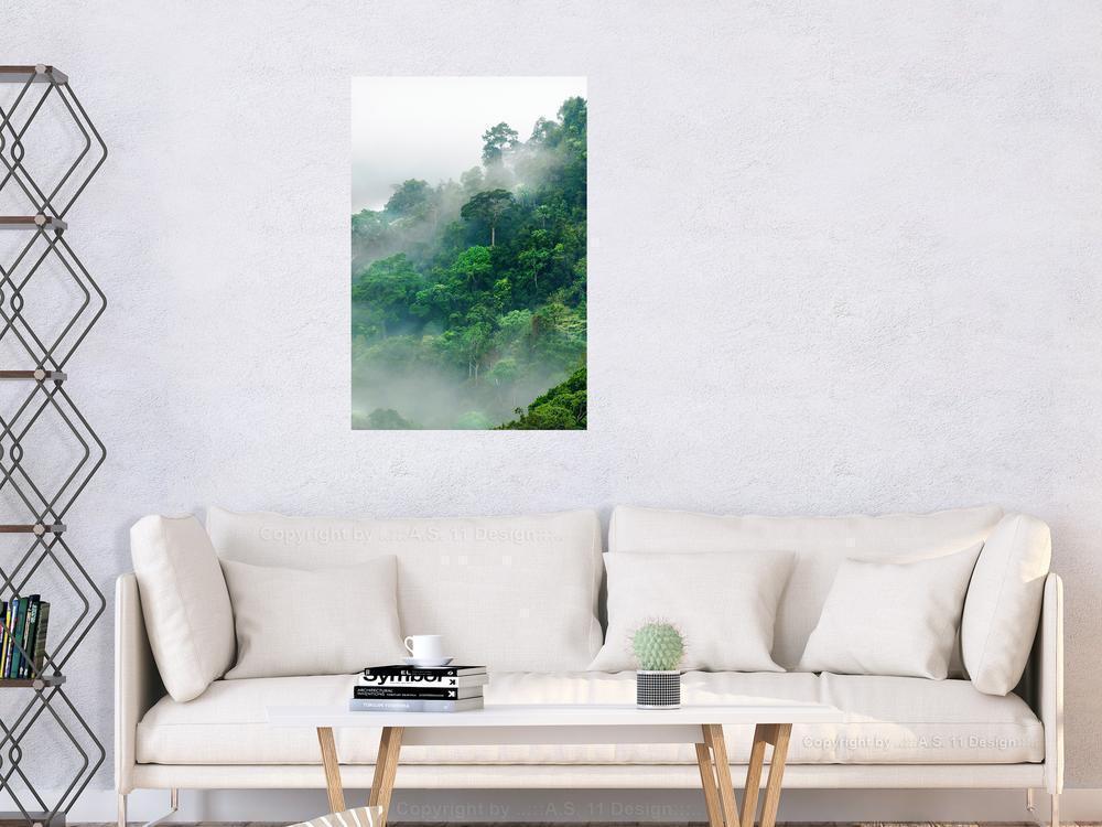 Canvas Print - Lush Forest (1 Part) Vertical-ArtfulPrivacy-Wall Art Collection