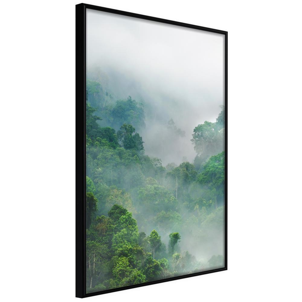 Framed Art - Green Lungs of the Earth I-artwork for wall with acrylic glass protection