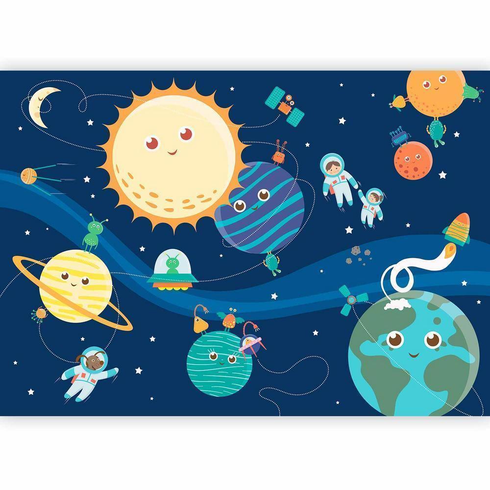 Wall Mural - Happy Planets