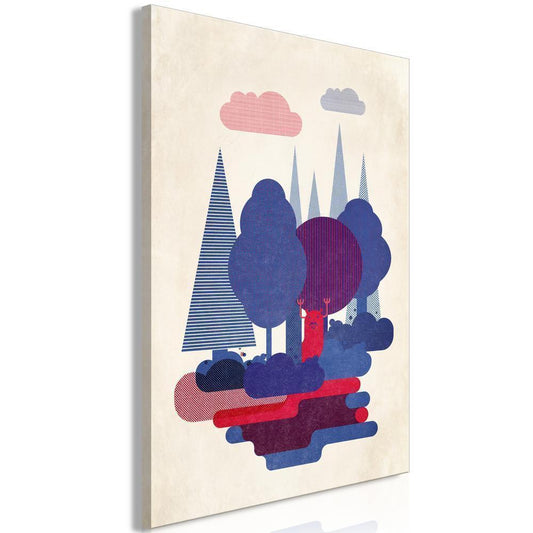 Canvas Print - Forest Creatures (1 Part) Vertical