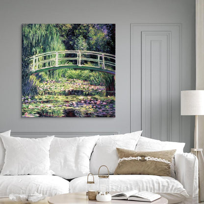 Canvas Print - The Water Lily Pond-ArtfulPrivacy-Wall Art Collection