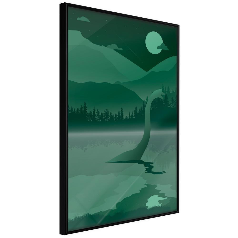 Abstract Poster Frame - Loch Ness [Poster]-artwork for wall with acrylic glass protection