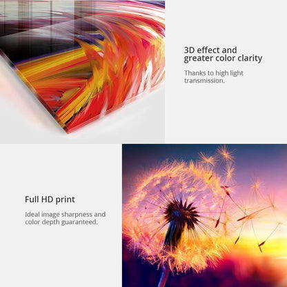 Durable Plexiglas Decorative Print - Acrylic Print - Wintry Expression - ArtfulPrivacy