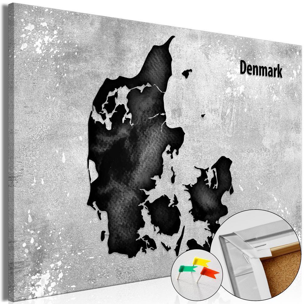Cork board Canvas with design - Decorative Pinboard - Scandinavian Beauty-ArtfulPrivacy