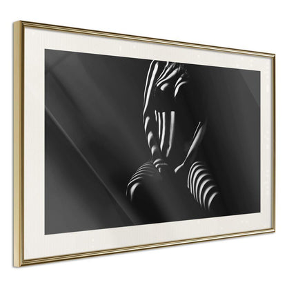 Wall Decor Portrait - Blinds Shadow-artwork for wall with acrylic glass protection