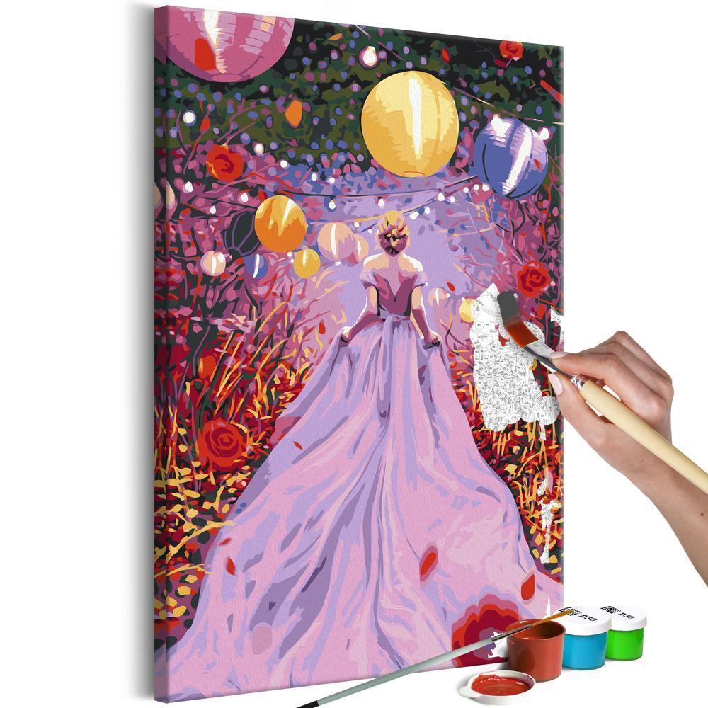 Start learning Painting - Paint By Numbers Kit - Fairy Lady - new hobby