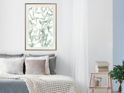 Botanical Wall Art - Sheer Batiste-artwork for wall with acrylic glass protection