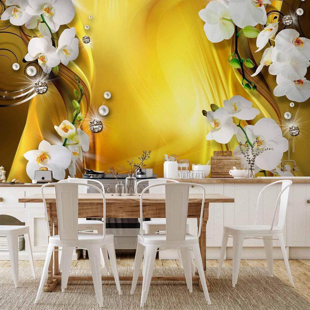 Wall Mural - Orchid in Gold