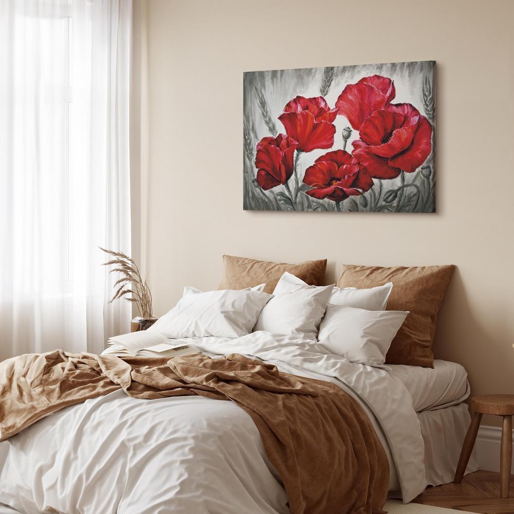 Canvas Print - Poppies in Wheat-ArtfulPrivacy-Wall Art Collection