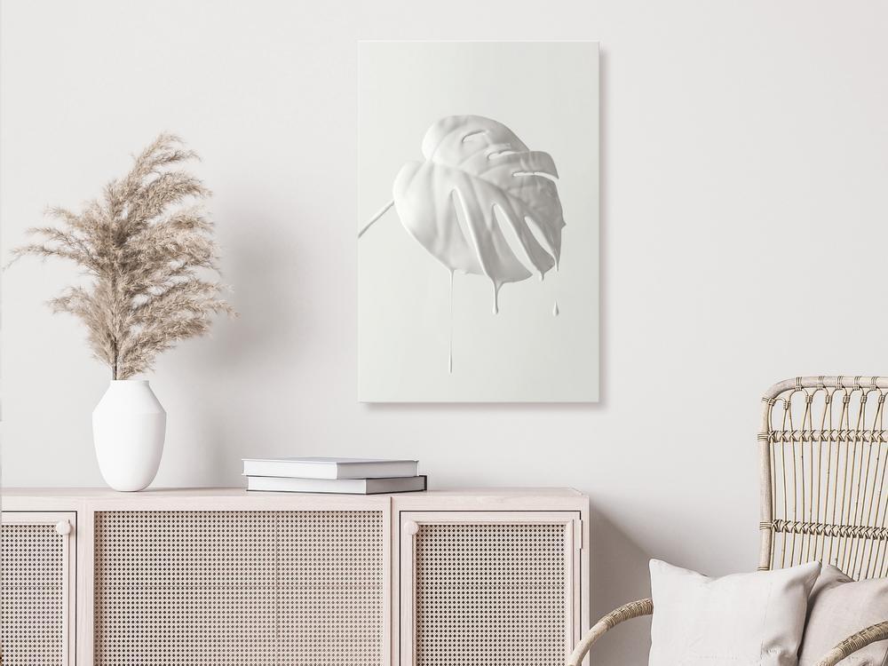 Impression sur toile - Monstera lumineux (1 partie) vertical