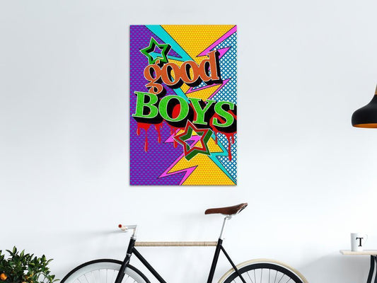 Canvas Print - Good Boys (1 Part) Vertical-ArtfulPrivacy-Wall Art Collection