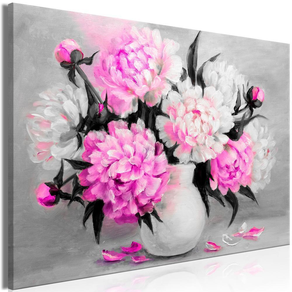 Canvas Print - Fragrant Colours (1 Part) Wide Pink-ArtfulPrivacy-Wall Art Collection