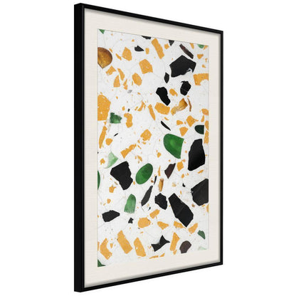 Abstract Poster Frame - Terrazzo Close-Up-artwork for wall with acrylic glass protection