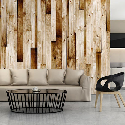 Wall Mural - Wooden boards-Wall Murals-ArtfulPrivacy