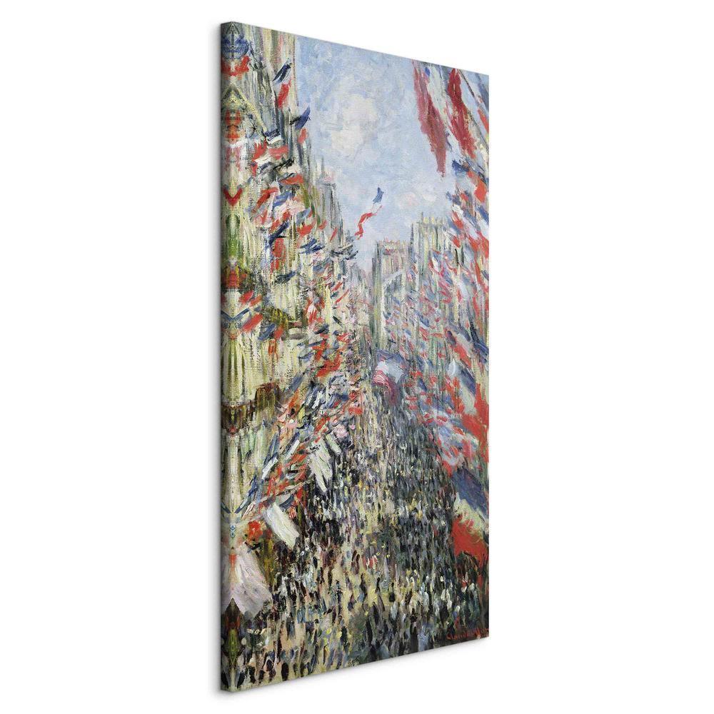 Canvas Print - The Rue Montorgueil Paris Celebration of June (Claude Monet)