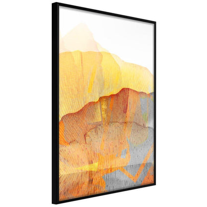 Abstract Poster Frame - Martian Landscape-artwork for wall with acrylic glass protection