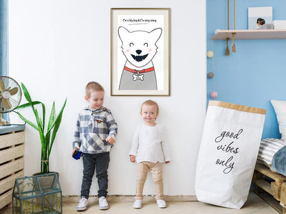 Nursery Room Wall Frame - Pure Happiness-artwork for wall with acrylic glass protection