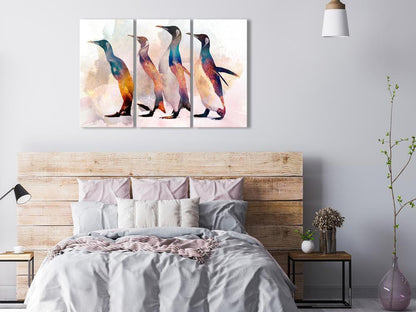 Canvas Print - Penguin Wandering (3 Parts)-ArtfulPrivacy-Wall Art Collection