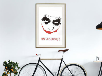 Typography Framed Art Print - Villain-artwork for wall with acrylic glass protection