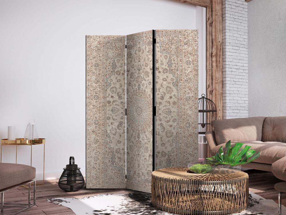 Room Divider - Desert Nights - Ornamented Persian Carpet in Muted Colors