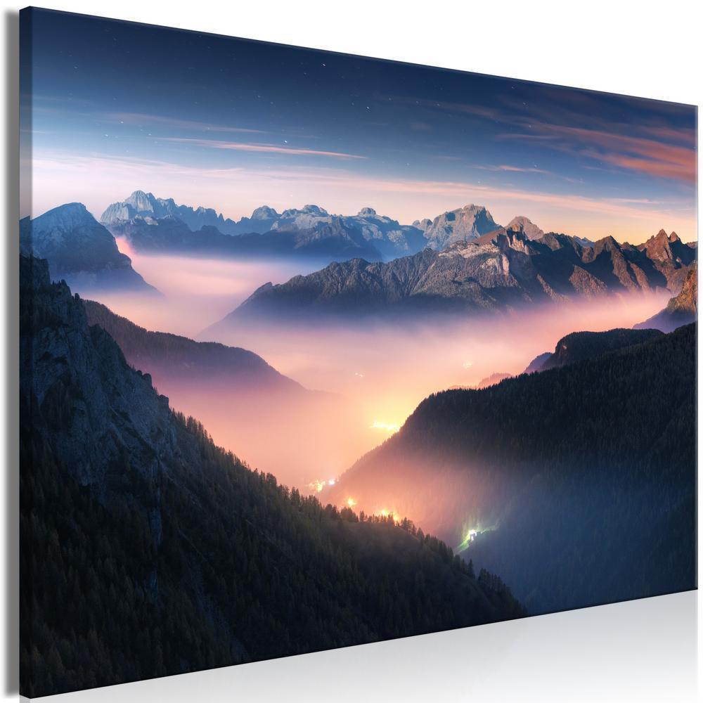 Canvas Print - Mountain Breath (1 Part) Wide - First Variant-ArtfulPrivacy-Wall Art Collection