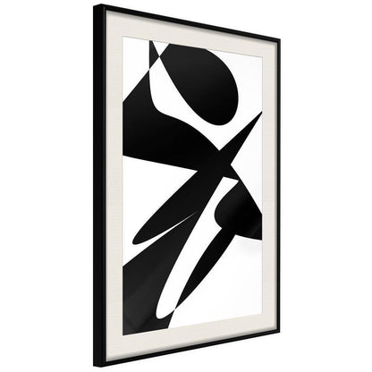 Abstract Poster Frame - Good and Evil-artwork for wall with acrylic glass protection