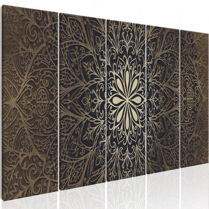 Canvas Print - Brown Mandala-ArtfulPrivacy-Wall Art Collection