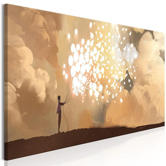 Canvas Print - Fluttering Balloons (1 Part) Narrow