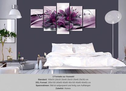 Canvas Print - Violet Lily-ArtfulPrivacy-Wall Art Collection