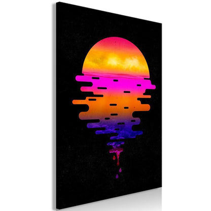 Canvas Print - Ocean Reflections (1 Part) Vertical-ArtfulPrivacy-Wall Art Collection