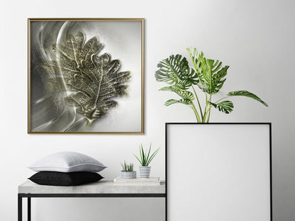 Botanical Wall Art - Leaves of the Tree of Wisdom-artwork for wall with acrylic glass protection