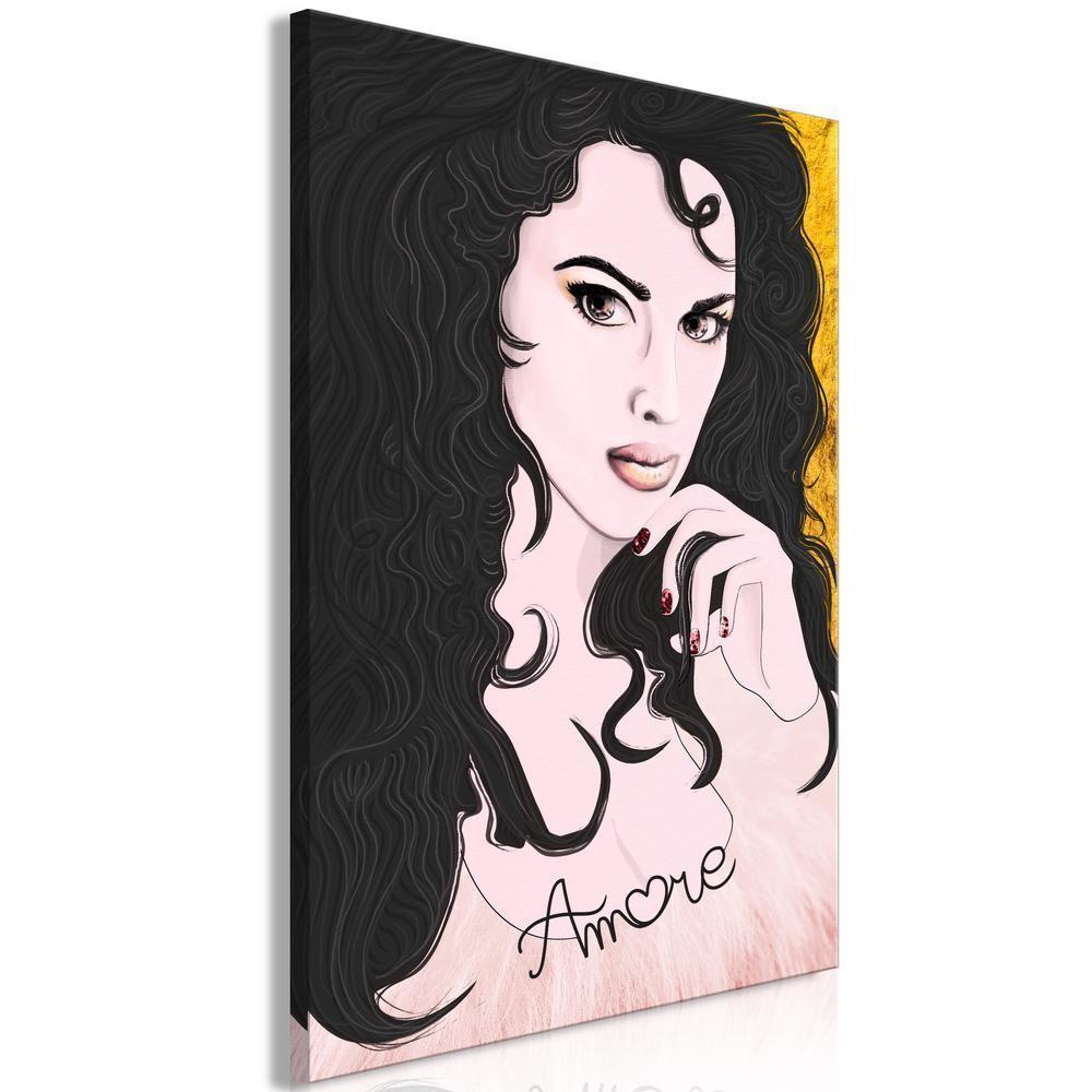 Canvas Print - Amore Mio (1 Part) Vertical-ArtfulPrivacy-Wall Art Collection