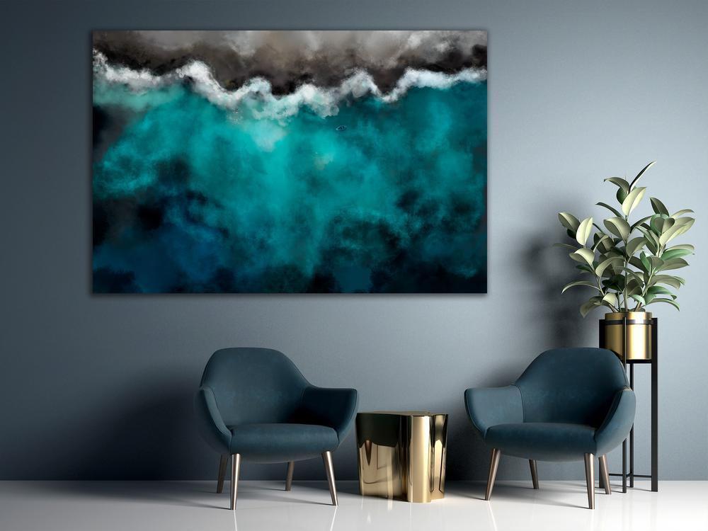 Canvas Print - Blue Lagoon (1 Part) Wide-ArtfulPrivacy-Wall Art Collection